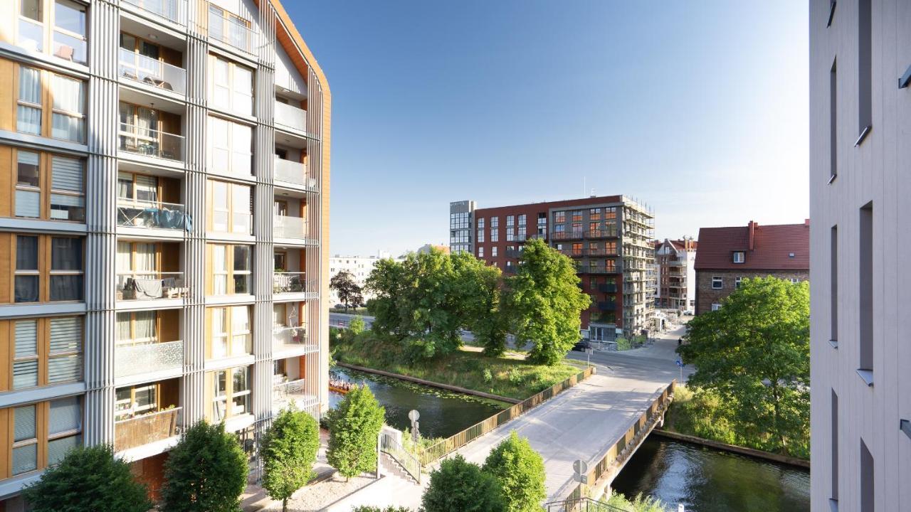 Apartament Riverside Danzica Esterno foto